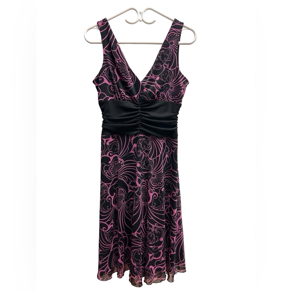 vintage Y2K, fuchsia and black cutey perfect for spring dress 🩷🖤🩷